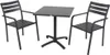A square table with two chairs, set against a white background. Produktbild-Vorschau