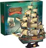 A 3D puzzle model of a ship, the San Felipe, is displayed next to its packaging. Náhled obrázku produktu