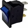 Blau Mini Wippschalter 19 x 13 mm, 6 A, 250 V 3 Pin, Wippe Produktbild-Vorschau 2