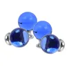Domino Elegante Crystal D Möbelknopf 30mm in Chrom & Blau Produktbild-Vorschau 1