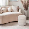 Fußhocker Teddy Bouclé im modernen Zylinderdesign Okami - Produktbild-Vorschau 6