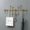 Hakenleiste Wandgarderobenhaken, Metallhakenhalter mit 4/5 Produktbild-Vorschau 6