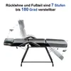 Massageliege  Kosmetikliege Massagestuhl Schwarz  0015BK Produktbild-Vorschau 5