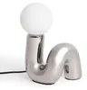 Tischlampe Keramik Arlo S Silber Produktbild-Vorschau 1