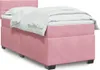 vidaXL Boxspringbett mit Matratze Rosa 90x200 cm Samt Produktbild-Vorschau 2