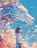 Malen nach Zahlen mit Rahmen Spirited Away 40x50 cm Gemälde Produktbild-Vorschau 1