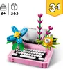 LEGO Creator 3in1 Schreibmaschine mit Blumen - Spielzeug Produktbild-Vorschau 3