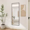 Specchio a figura intera UnboxG, 164x54 cm, nero, specchio Anteprima dell’immagine prodotto 3