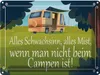 vianmo Blechschild 30x40 cm alles Mist nicht beim Campen Produktbild-Vorschau 1