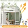 Etagenbett Kinderbett Hochbett 90x200cm in Weiß mit Produktbild-Vorschau 10
