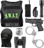 Kinderkostümset SWAT Universalgröße Weste Maske Pistole Produktbild-Vorschau 2
