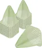A stack of green garden cloches with one in the foreground. Produktbild-Vorschau