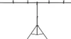 vidaXL Stojan na pozadie T-Form Black 201x60x(70-200) cm Náhľad obrázku produktu 2