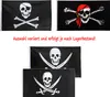 com-four® Piratenflagge für verschiedene Anlässe, Produktbild-Vorschau 2