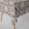 SCHÖNER LEBEN. Tischdecke Mandala Punkte Striche natur Produktbild-Vorschau 1