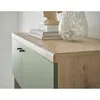 Wohnzimmer Vitrine in Eiche mit grün AVEZZANO-61 Modern Produktbild-Vorschau 2