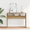 vidaXL Stolik konsola Artisan dąb 105x30x80 cm materiał Podgląd zdjęcia produktu 9
