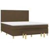 Boxspringbett mit Matratze Dunkelbraun 180x200 cm Stoff Produktbild-Vorschau 3