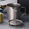 Lixada 750ml titanový hrnek na kávu French press hrnec na Náhled obrázku produktu 4