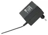 A black AC/DC power adapter with a European plug. Produktbild-Vorschau