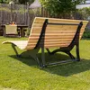 Waldsofa Premium, Lärche, Wellenliege, Sonnenliege Produktbild-Vorschau 2