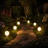 LED Solar Kugellampe - 2in1 - 4 warmweiße LED - D: 15cm - Produktbild-Vorschau 2