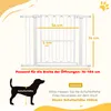 PawHut Barriera di sicurezza per cani 76-104 cm, chiudibile Anteprima dell’immagine prodotto 3