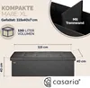 CASARIA® Sitzbank mit Stauraum Faltbar Schwarz 115x40x40cm Produktbild-Vorschau 6