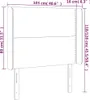 vidaXL Kopfteil mit Ohren Hellgrau 103x16x118/128 cm Stoff Produktbild-Vorschau 8