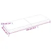 Piano tavolo vidaXL marrone chiaro 140x50x(2-4) cm in Anteprima dell’immagine prodotto 6