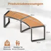 COSTWAY Gartenbank ohne Rückenlehne, Sitzbank wetterfest, Produktbild-Vorschau 7