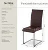 tectake® Set Schwingstuhl Bettina gepolstert mit Produktbild-Vorschau 7