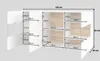 Buffet Glora mit 3 Türen, Weiß, 120cm Produktbild-Vorschau 7
