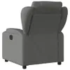 vidaXL Poltrona relax in tessuto grigio scuro Anteprima dell’immagine prodotto 3