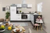 Küche Küchenzeile   Winkelküche Eiche Weiß Amanda 260 x 200 Produktbild-Vorschau 8