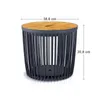 Set 2 univerzálních košů CLUBO s bambusovými víky 25+35l Náhled obrázku produktu 4