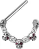 Karisma Segmentring Brust Clicker Piercing-Ring Totenköpfe Produktbild-Vorschau 2