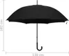 vidaXL Regenschirm Schwarz 130 cm Produktbild-Vorschau 5