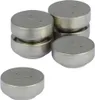 A group of silver coin-shaped batteries are stacked and arranged on a white background. Náhled obrázku produktu