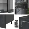Küchenzeile Vicco R-Line Schwarz Beton/Anthrazit 300 cm Produktbild-Vorschau 5