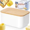 Vilde | Butterdose - Weiß - 14,5 x 9,5 x 7,5 cm - Produktbild-Vorschau 2