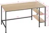Psací stůl Donegal 140x60x76,5cm - světlé průmyslové dřevo, Náhled obrázku produktu 4