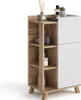 A bathroom cabinet with shelves and a door, displaying toiletries. Náhled obrázku produktu