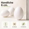 50 sztuk plastikowych jajek wielkanocnych – białe jajka z Podgląd zdjęcia produktu 2