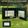 3x3 Set Pavillon Fenster 2er Dunkelgrün Seitenteile Produktbild-Vorschau 6