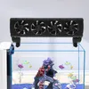 A black aquarium fan cooler is mounted on top of a glass aquarium. Produktbild-Vorschau