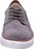 A close-up front view of a grey men's sneaker. Produktbild-Vorschau