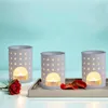 3er Set Duftlampe Tuan 4 aus Keramik für Teelicht in Weiß | Produktbild-Vorschau 8