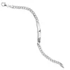 JOBO Schildband 925 Sterling Silber 21 cm Gravur Armband Produktbild-Vorschau 2