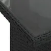 Möbel 7-tlg. Garten-Sofagarnitur mit Kissen Schwarz Poly Produktbild-Vorschau 10